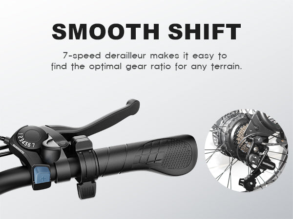 5 Ways to Ride & 7 speed