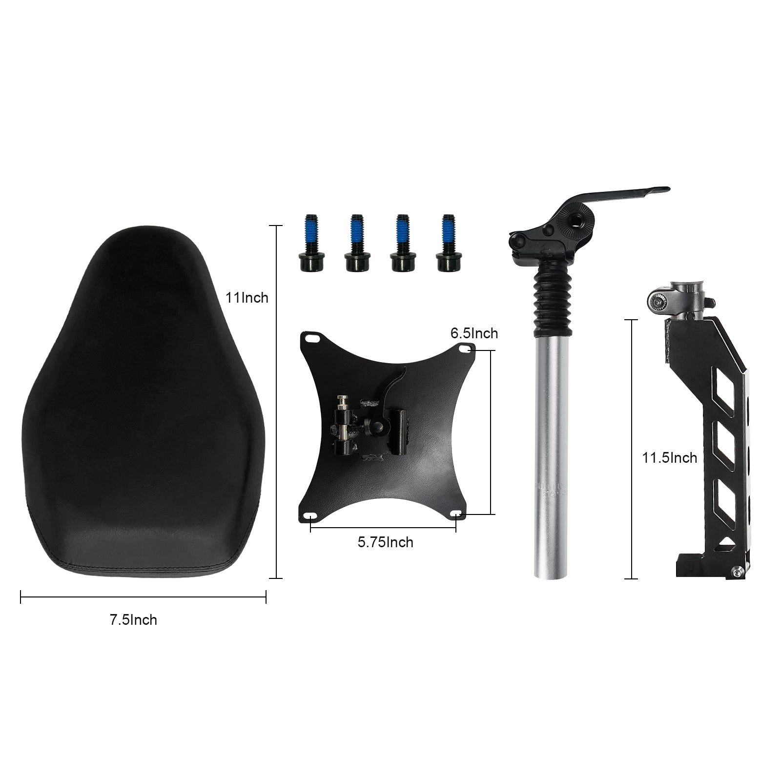 Adjustable Scooter Seat with Shock Absorption for ZU06