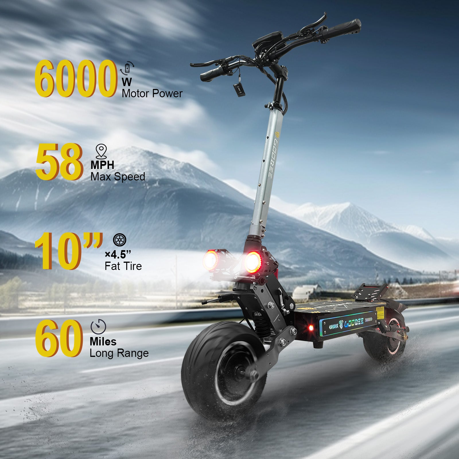 ZO01 PRO 6000W High Power Escooter