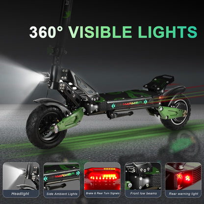 360° visible lights ,so safety