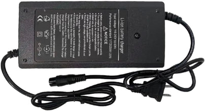 Fast & Safe Scooter Charger 3-Prong 60V 2A Universal Compatible Charging Adapter