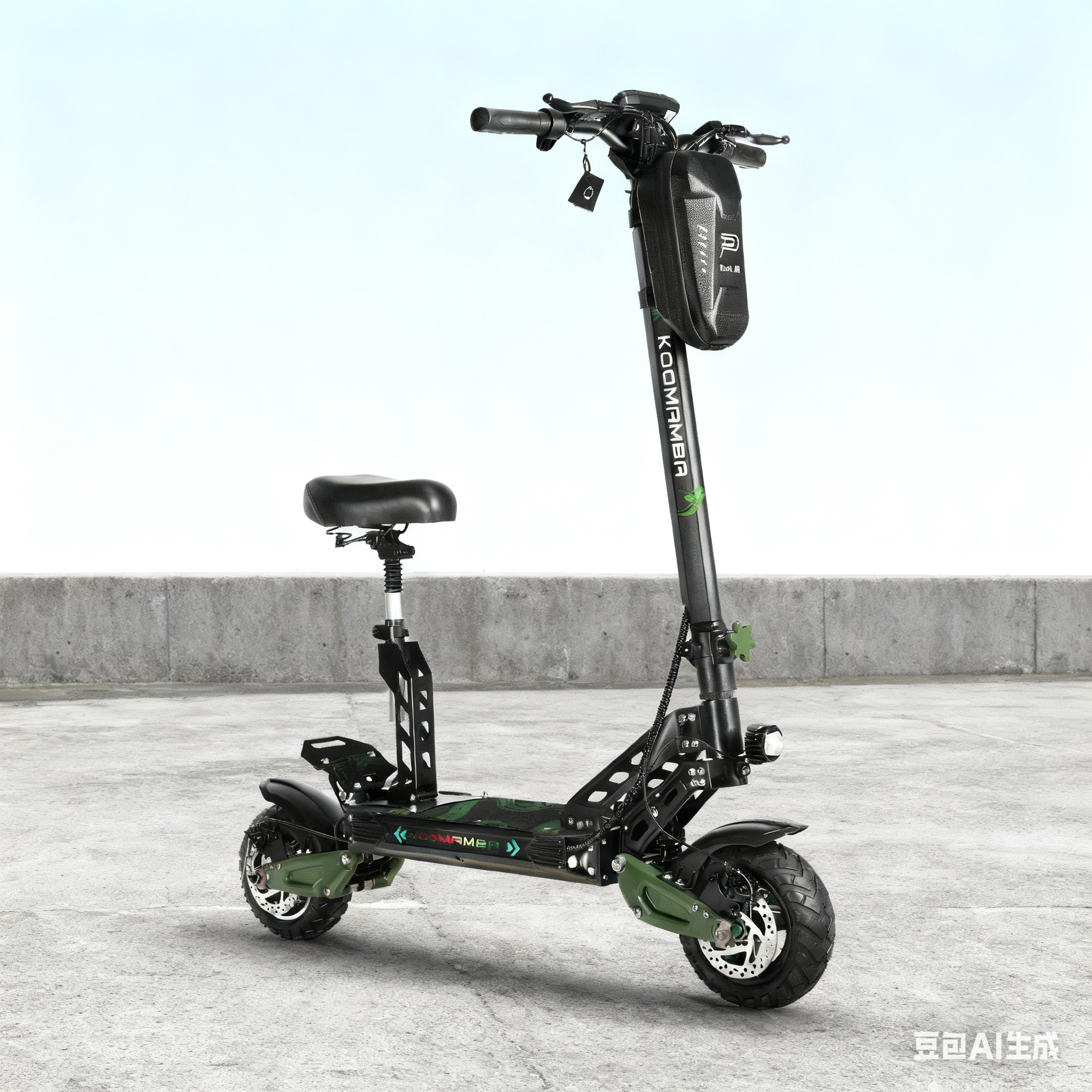 Adjustable Scooter Seat with Shock Absorption for ZU06