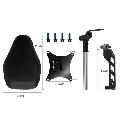 Adjustable Scooter Seat with Shock Absorption for ZU06