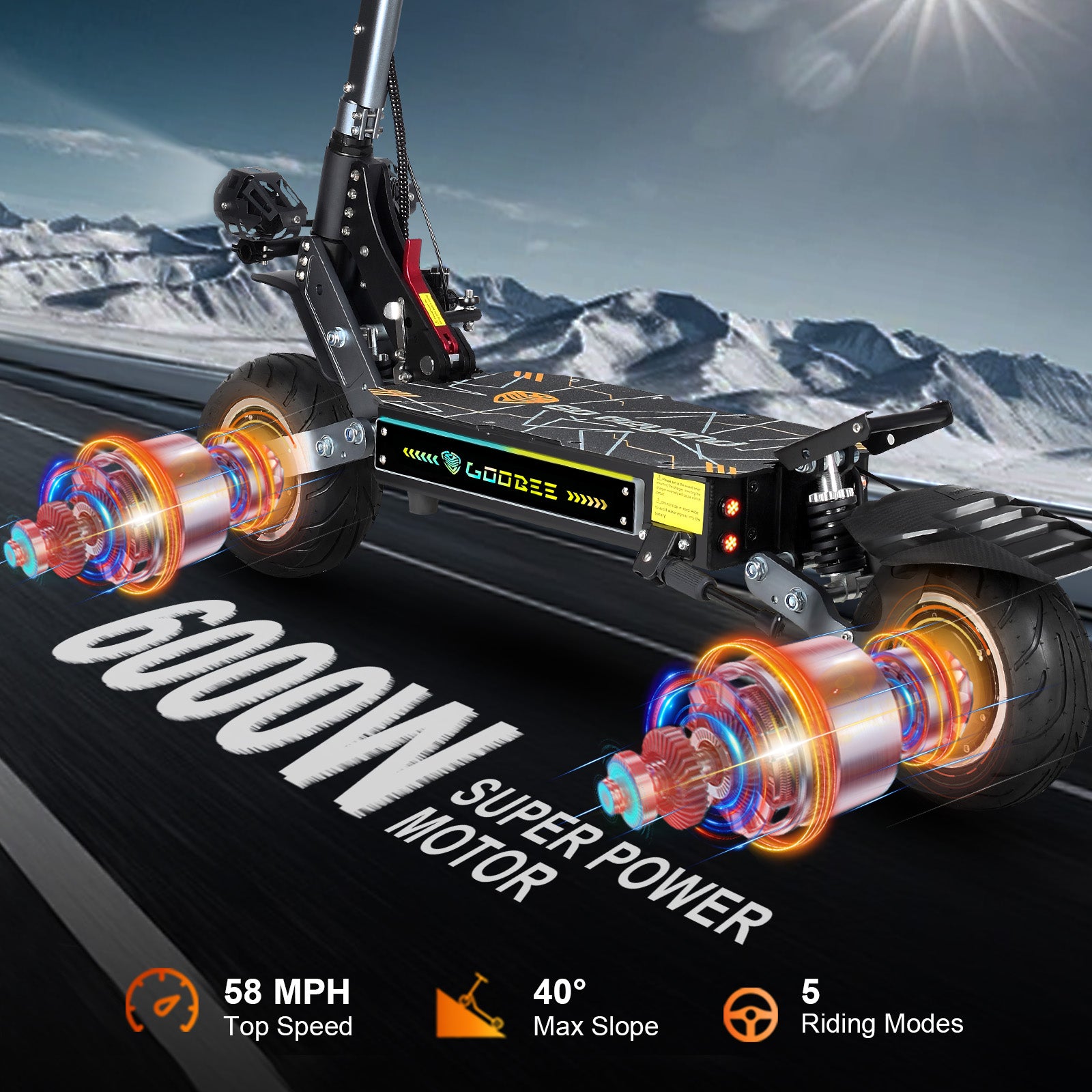 ZO01 PRO 6000W High Power Escooter