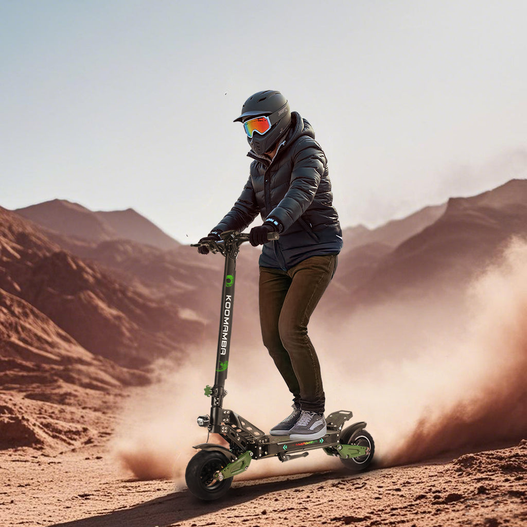 ZU06 1200w Commuting Scooter -- 35MPH & 50-Mile Range, 52V/20Ah Battery, 10" All-Terrain Tires, NFC Smart Unlock